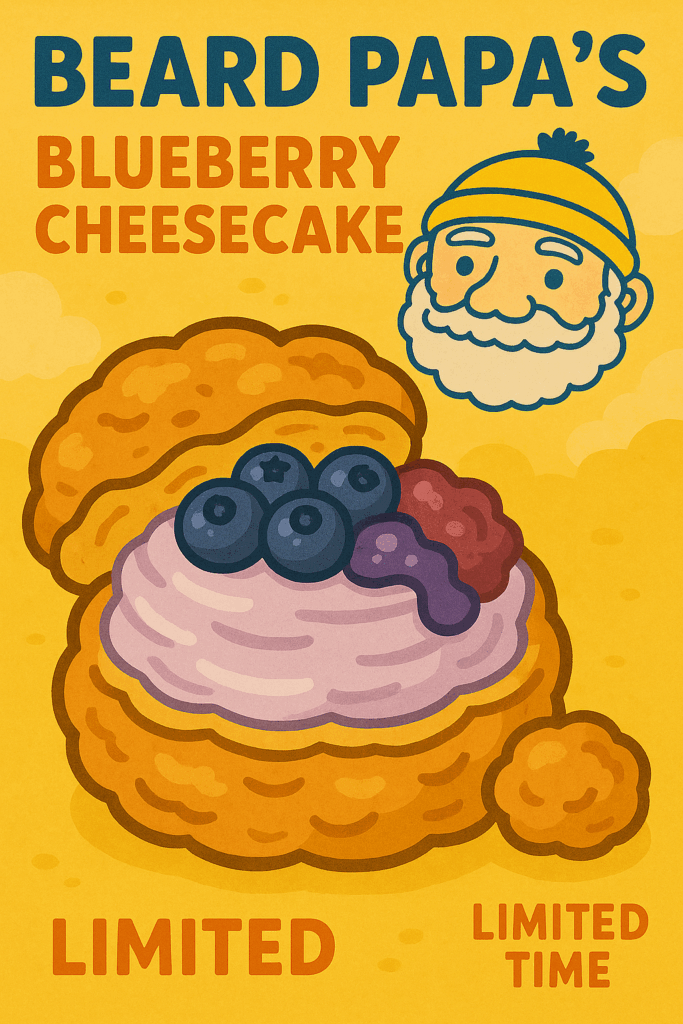 ビアードパパブルーベリーチーズケーキ