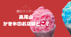 【帰れマンデー】高尾山のかき氷のお店はどこ？